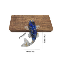 Crystal Stone Gravel Goldfish Shape Small Jewelry Gift