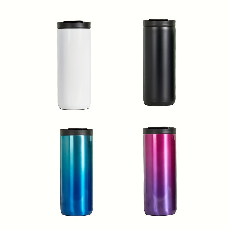 500ml Stainless Steel Coffee Cup Leakproof Vacuum Water Cup Outdoor Sports