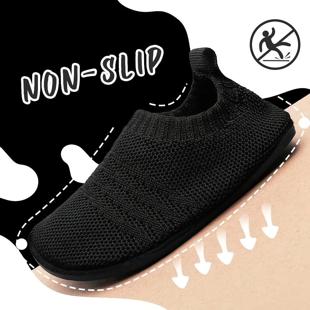 Boys Mesh Slip On Barefoot Shoes Lightweight Non slip Slippers