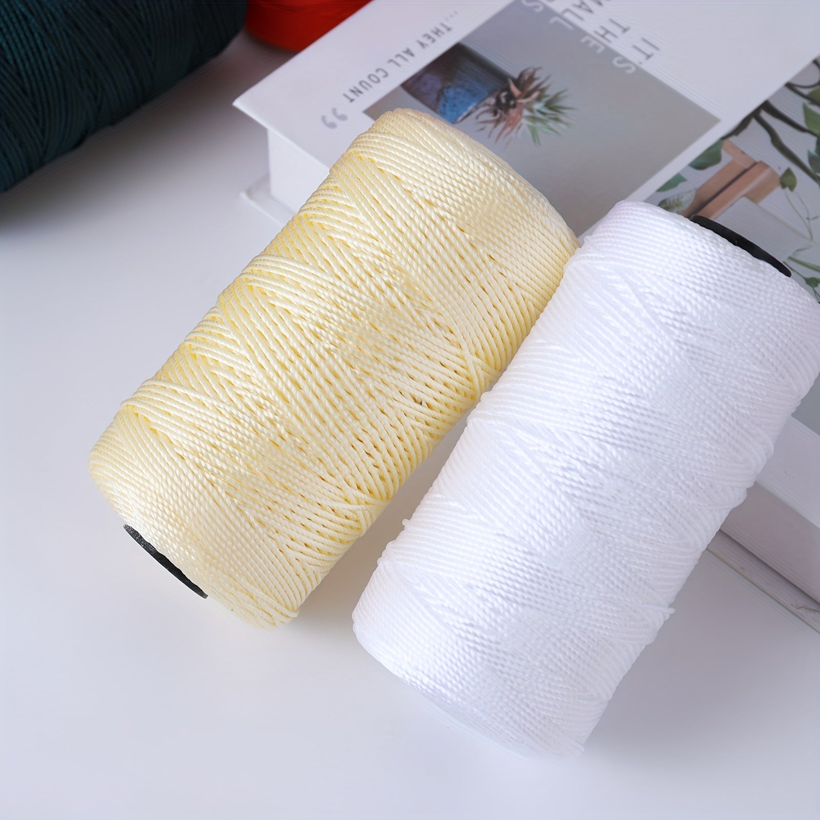 100g Crochet Yarn Braided Nylon Cord Rope DIY Jewelry Making Findings