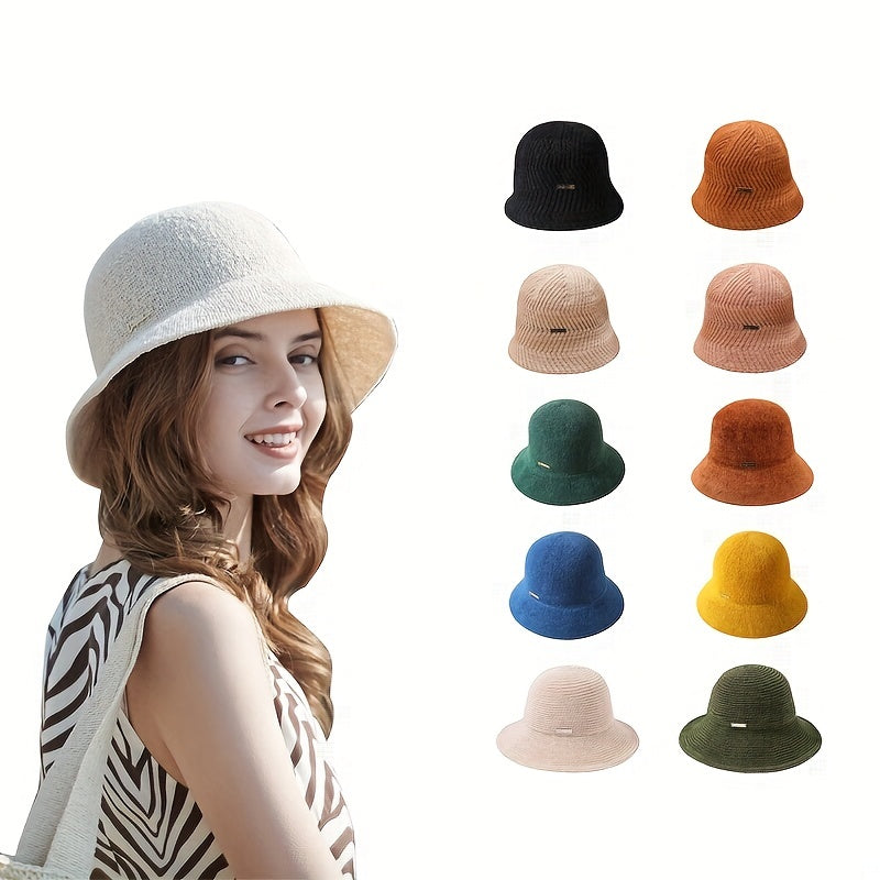 Candy Bucket Hat Iron Label Decor Summer Sun Hat