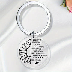 Sunflower Keychain Acrylic Key Ring Women Girls Jewelry Gift