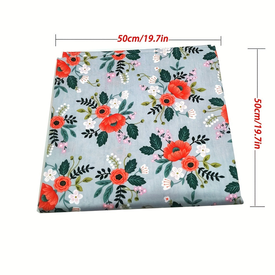 8pcs Multicolor Patchwork Fabric Cotton Sewing Quilting Needlework Material DIY