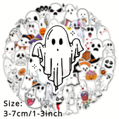 50pcs Funny Ghost Series Graffiti Stickers Waterproof DIY Creative
