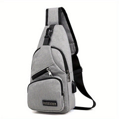 Men's Crossbody Bag with USB Charging Port