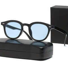 Round Sunglasses Rivet Decor Anti Glare UV400