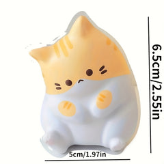 3pcs Cartoon Cat Squeeze Toys Soft Slow Rebounding Elastic Relax Toys
