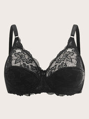 Lace Push Up Bra with Bow Tie - Women's Lingerie
