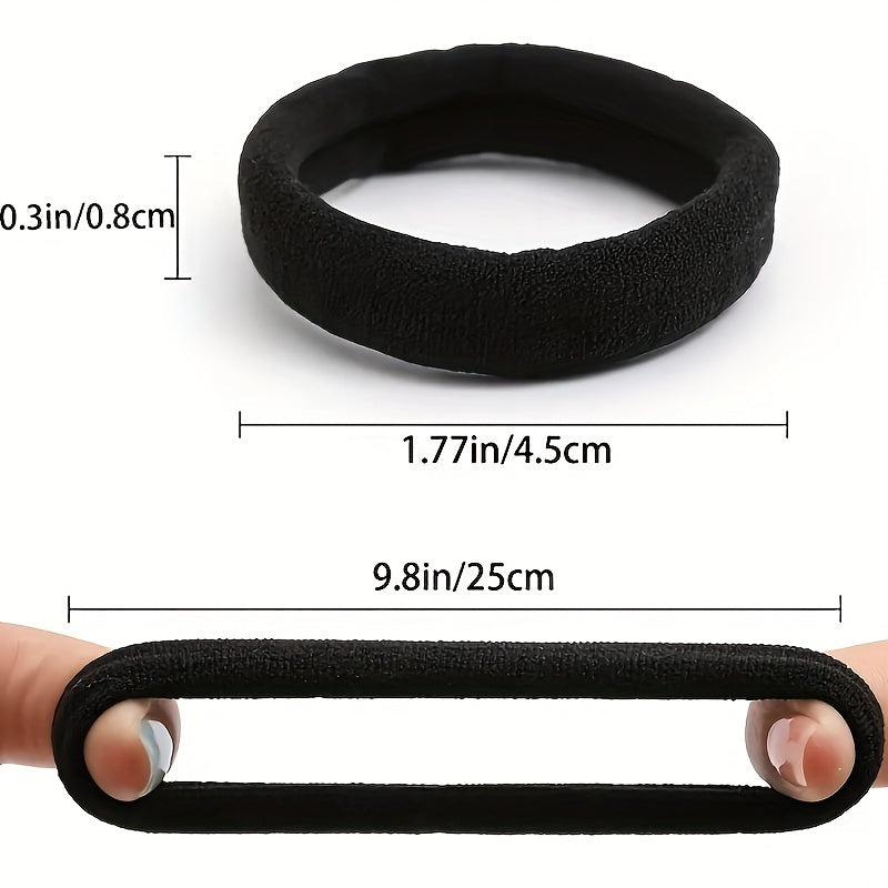 Thick Seamless Ponytail Holder For Thick And Curly Hair