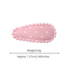 20 Pcs Baby Girls Water Drop Hair Clip Floral Headwear Accessories