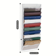Mesh Office File Organizer 12 Pocket Vertical Hanging File Storage