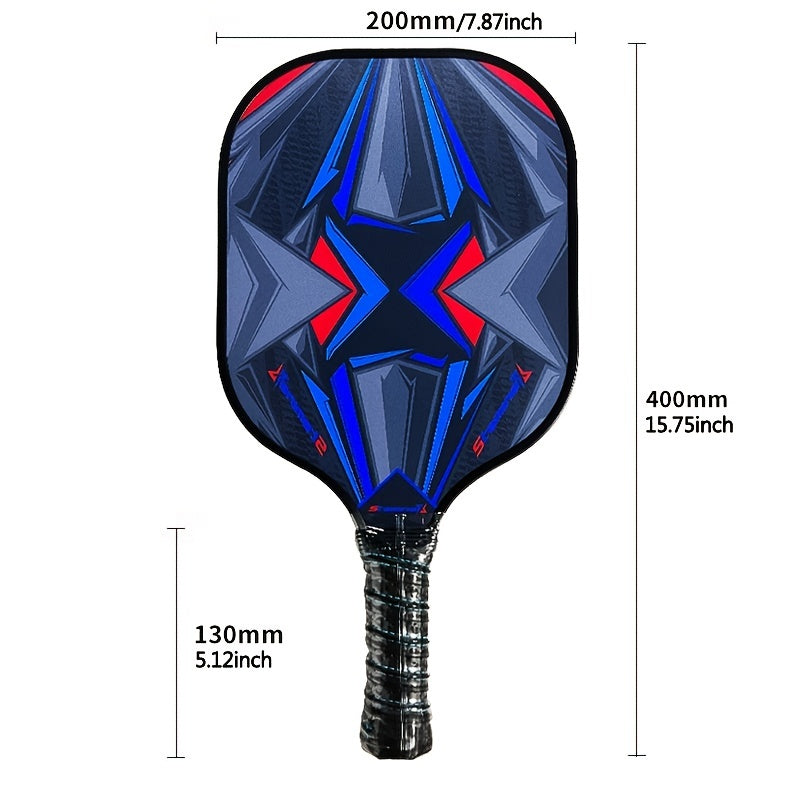 2 Pcs Pickleball Rackets, Cushion Grip, 4 Balls Set