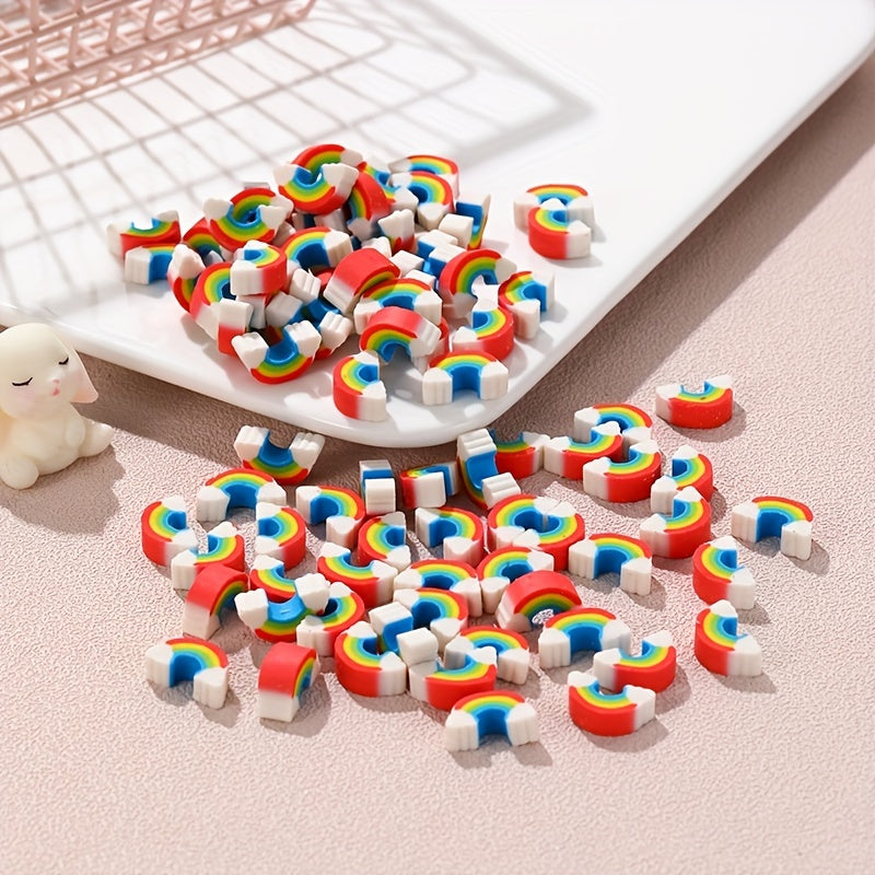 20pcs Rainbow Eraser Student Mini Eraser Cartoon Eraser