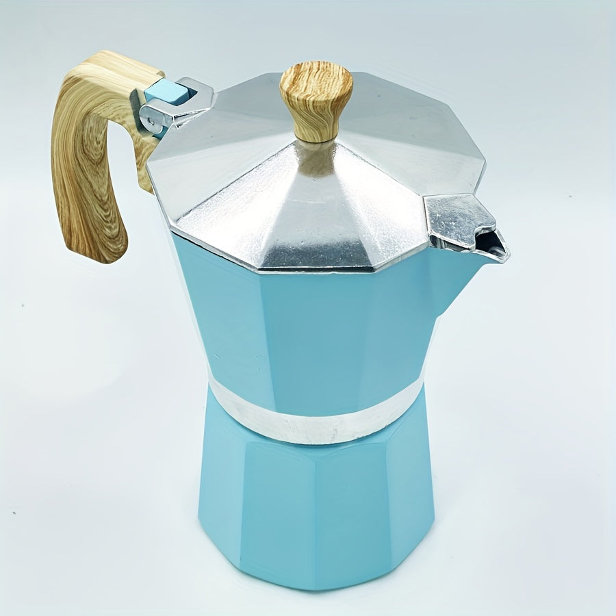 9 15oz Classic Retro Style Aluminum Alloy Coffee Pot For Travel