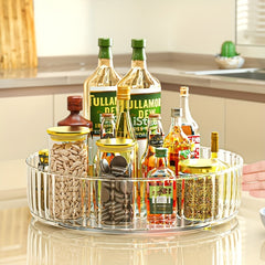 Rotatable Spice Rack Seasoning Storage Lazy Susan Organizer