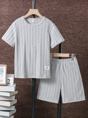 Boys T Shirts & Shorts Set Kids Summer Sports Clothes