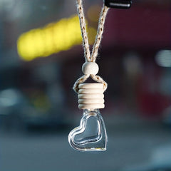 6ML Heart Shape Perfume Bottle Car Aroma Perfume Bottle