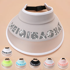 Empty Top Hat Mens Womens Sun Hat Face Covering Beach Cap