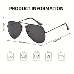 Men's Classic Aviator Polarized Sunglasses for Driving