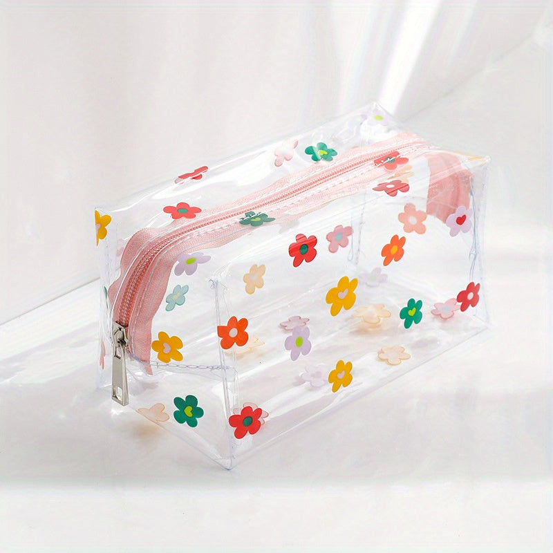 Makeup Pencil Storage Bag Zipper Waterproof Cosmetic Bag