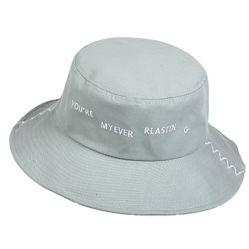 Embroidery Bucket Hat Women Men Unisex