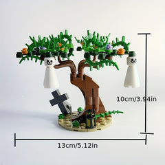 Halloween Pumpkin & Skull Blocks Model Toy Ornaments