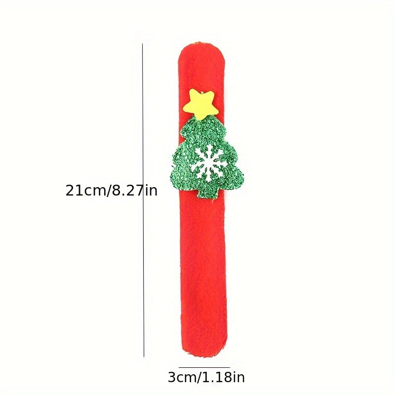 Christmas Bracelets Cartoon Plush Pop Circles - Set of 12pcs