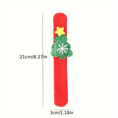 Christmas Bracelets Cartoon Plush Pop Circles - Set of 12pcs
