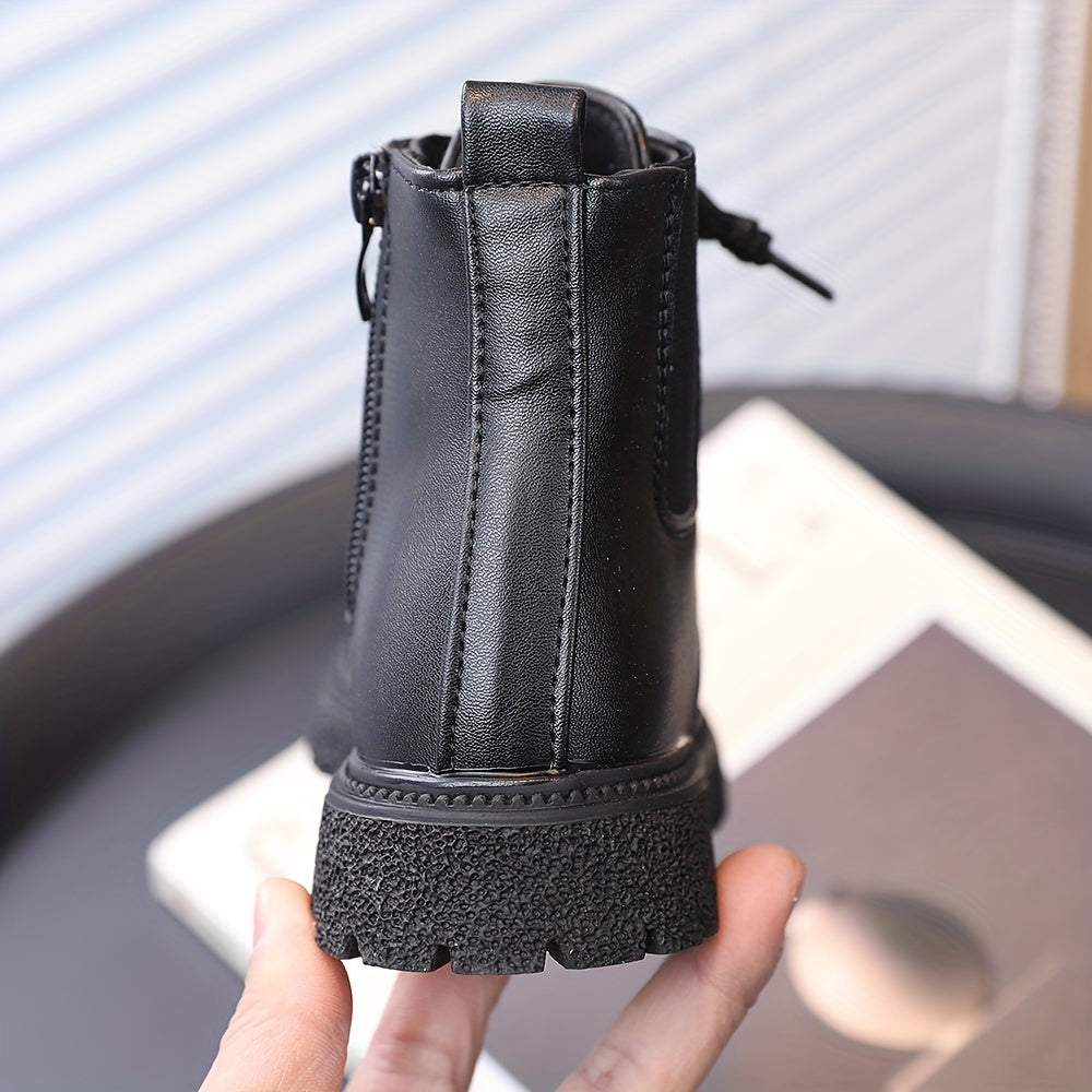 Girls Ankle High Zipper Boots for Parties