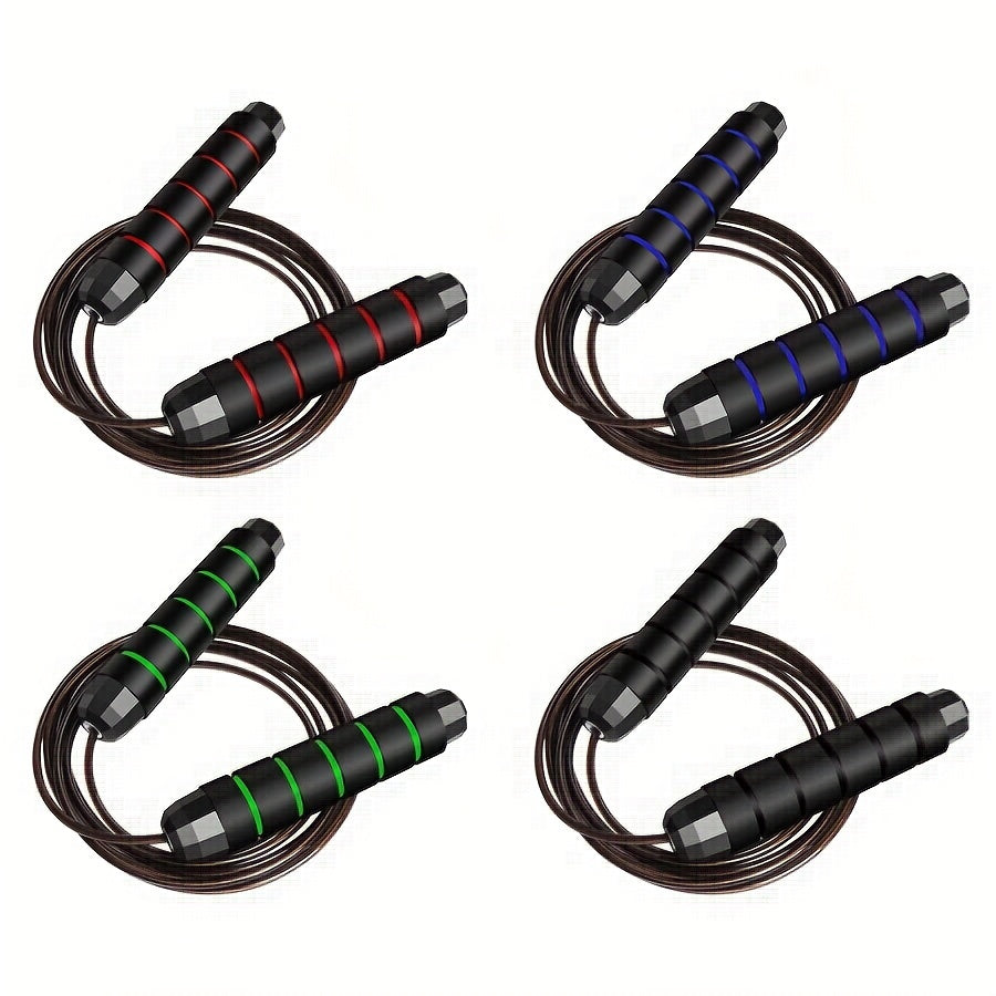 Speed Jump Rope with Memory Foam Handle for Cardio Training