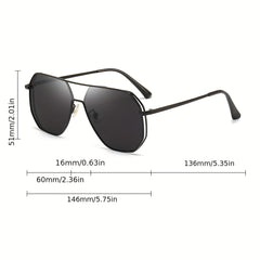 Men's Polarized Double Bridge Sunglasses UV400
