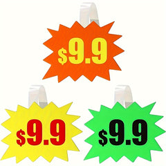 Fluorescent Sign Labels for Supermarkets and Shops