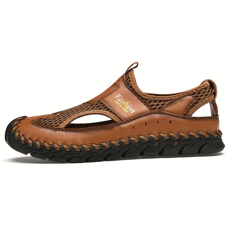 Men's Mesh Hollow Out Sandals Breathable Rubber Sole