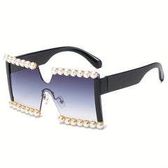 Y2K Large Pearl Sunglasses UV400
