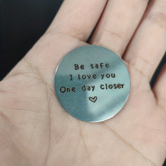Deployment Gift Pocket Coin Love Token Military Long Distance Gift