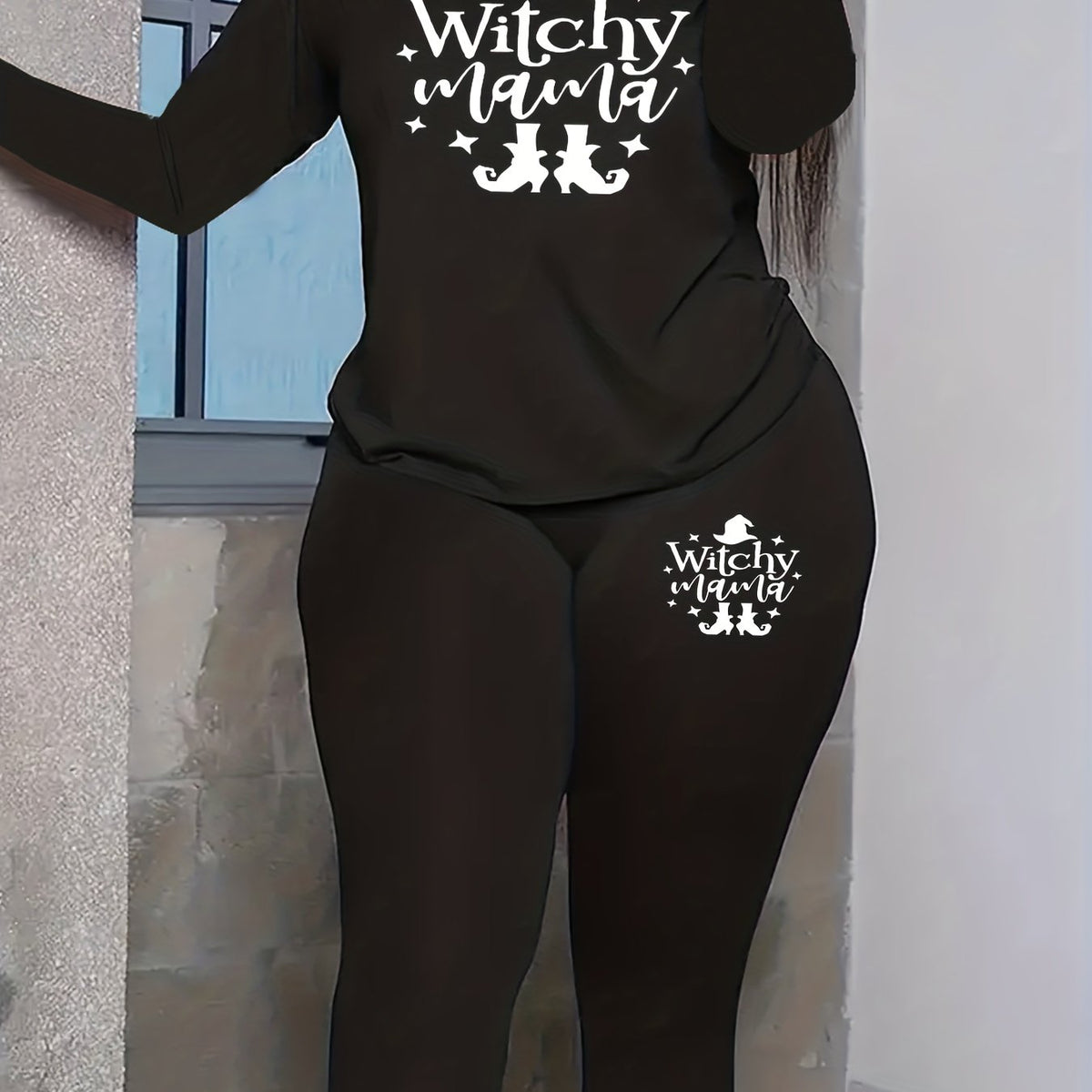  Halloween Witch Hat Tee & Legging Set