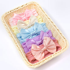 Soft Nylon Ribbon Bow Headband for Baby Girls