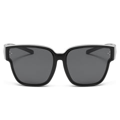 LJGOOD HD Polarized Sunglasses Casual Driving Cover Mirror
