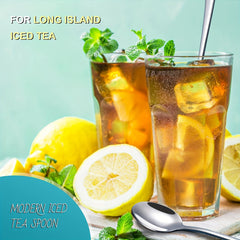 4pcs Stainless Steel Long handled Ice Cream Scoop Cocktail Stirring Spoon