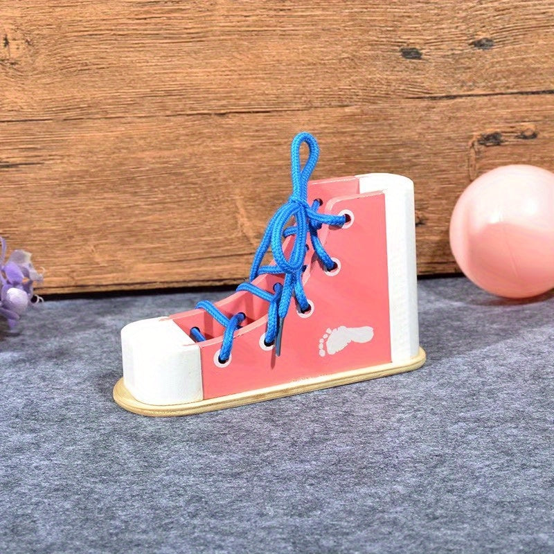 Kids Shoelace Toys Practice Tying Early Education Puzzle Montessori Kindergarten