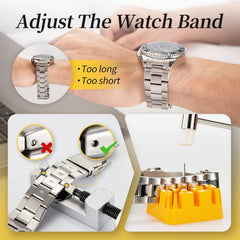 77pcs Watch Repair Kit Professional Tool With Link Removal Tool And Extra Pins