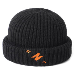 Men's Winter Embroidered Knitted Cap