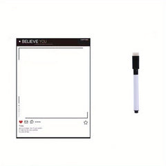 2pcs Magnetic Memo Board Erasable Kitchen Home Student Message Writing Board