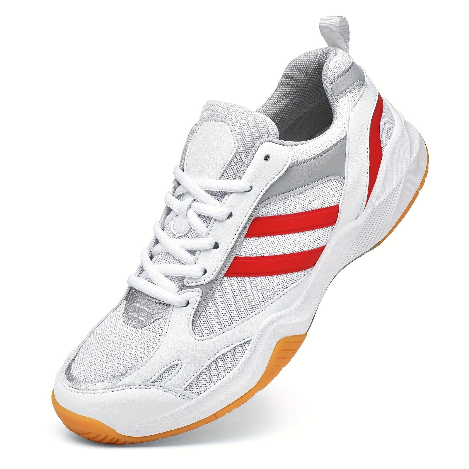Men's Breathable Badminton Shoes Non Slip Lace Up Sneakers