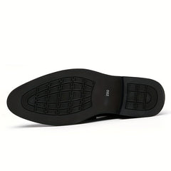Men's Pointed Toe Tassel Loafer Shoes Slip On Dress Shoes
