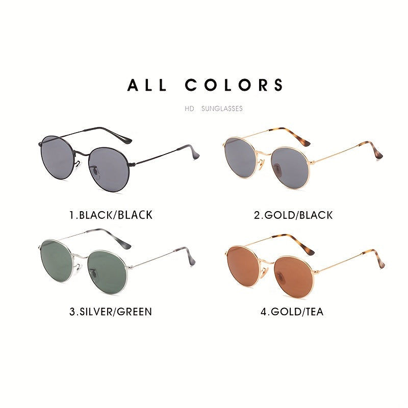 Round Frame Sunglasses Polarized Glasses