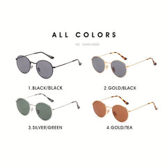 Round Frame Sunglasses Polarized Glasses