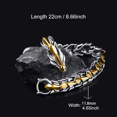 Vintage Mens Dragon Bracelet Hip Hop Punk Bracelet