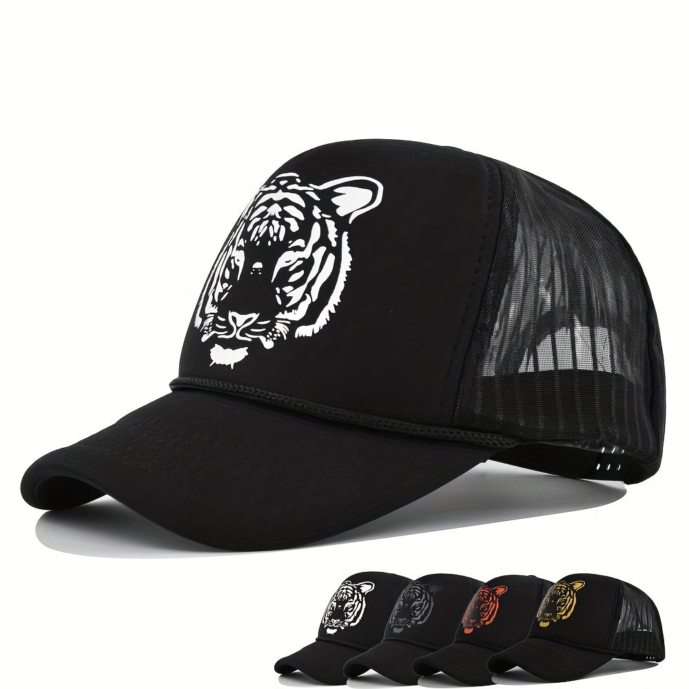 Men's Tiger Graphic Mesh Baseball Cap