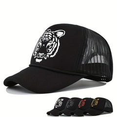 Men's Tiger Graphic Mesh Baseball Cap